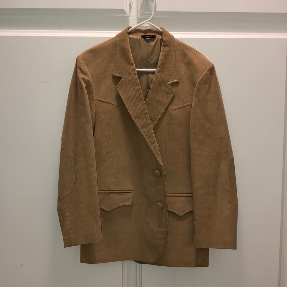 Vintage Tan Corduroy Blazer